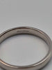 18ct White Gold Thin Plain Wedding Band Ring - 3.09 Grams - Size N