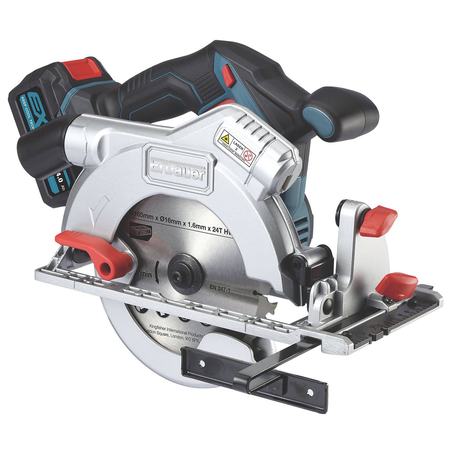 Erbauer Cordless Circular Saw ECS18 Li ( + 4.0ah Battery ) ** Unboxed **