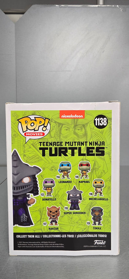 Funko Pop Teenage Mutant Ninja Turtles Super Shredder Metallic #1138 + Protector *collection only*