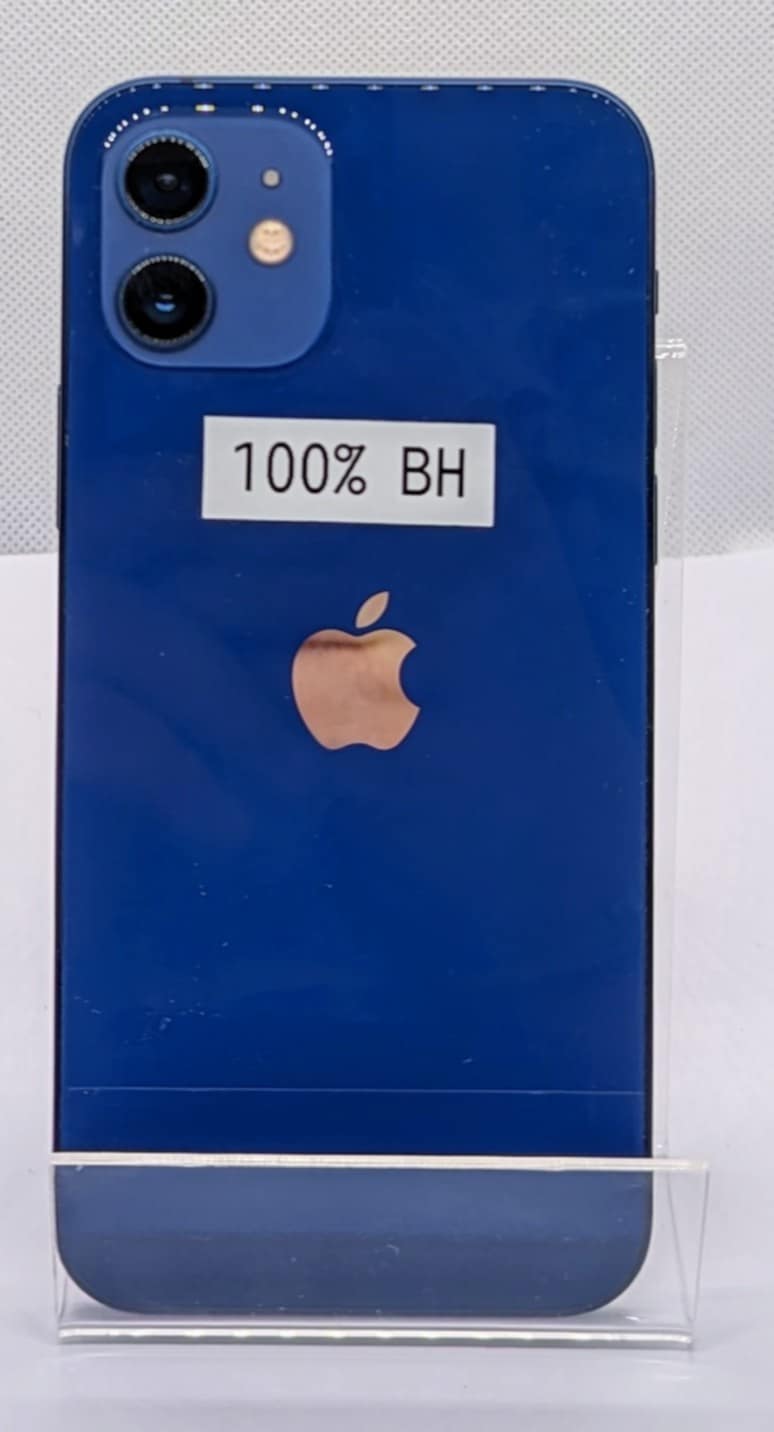 Apple iPhone 12 128GB Blue, Unlocked, Unboxed, 100% Batt