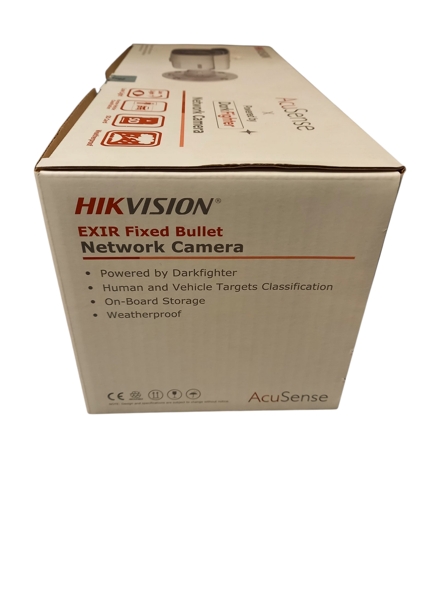 Hikvision 4 MP AcuSense Fixed Bullet Network Camera (White) | Commercial Grade Surveillance Camera | SpyCameraCCTV