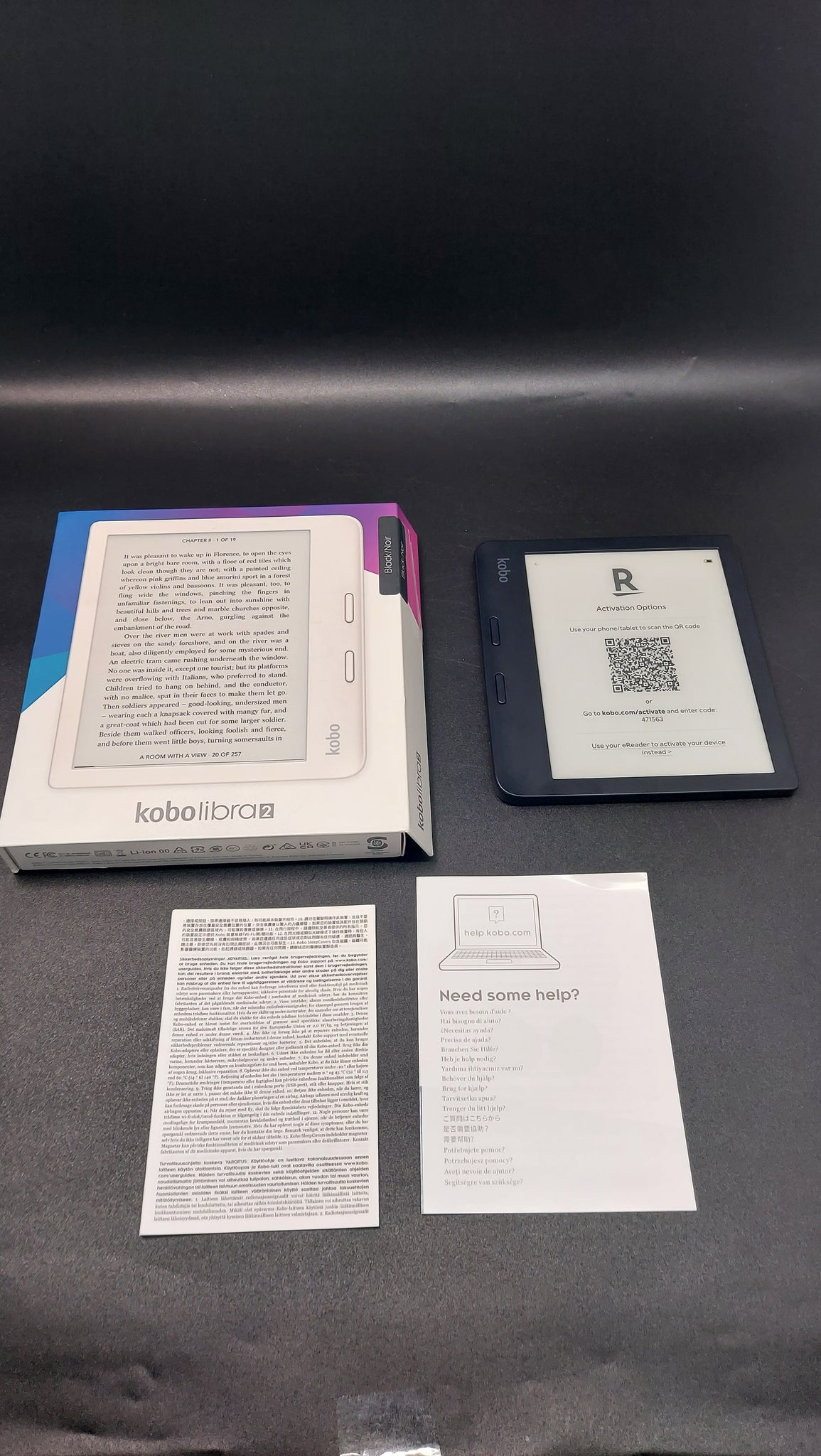 Kobo libra 2 32GB 7 Touchscreen E-Reader boxed