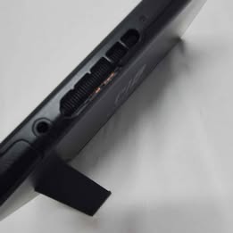 Nintendo Switch Neon 32gb console with all parts shown unboxed some slight damage to upper edge