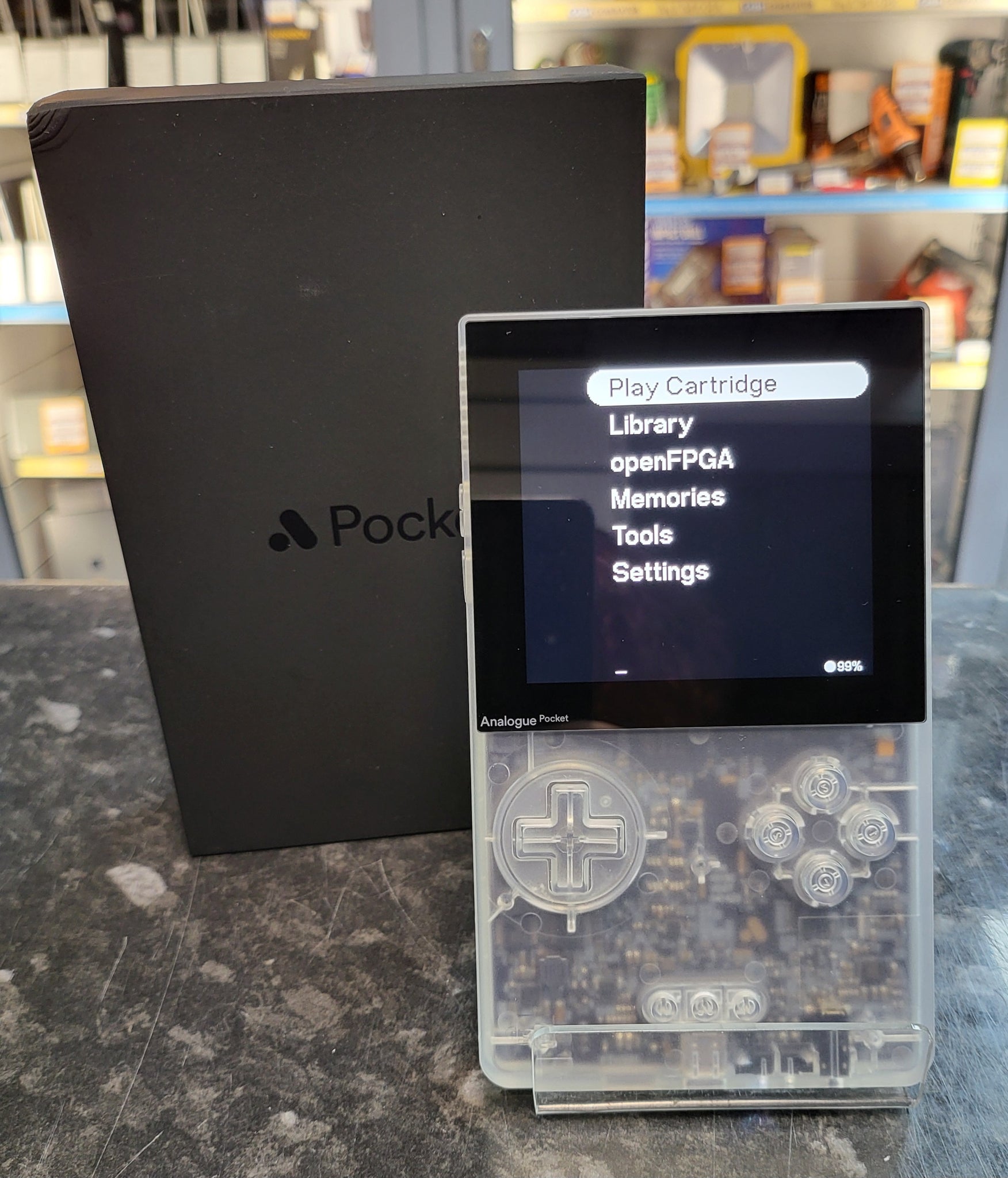 Analogue Pocket Transparent Clear Handheld Console System