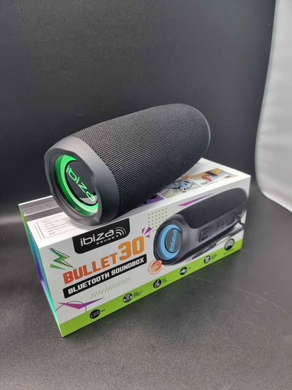 Ibiza Bullet30 LED 30Watt Bluetooth Speaker Soundbox **BRAND NEW**