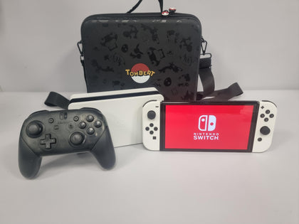 Nintendo Switch Oled Model Heg-001 Handheld Console White
