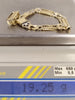14ct Yellow & White Gold Gents Bracelet - 9"