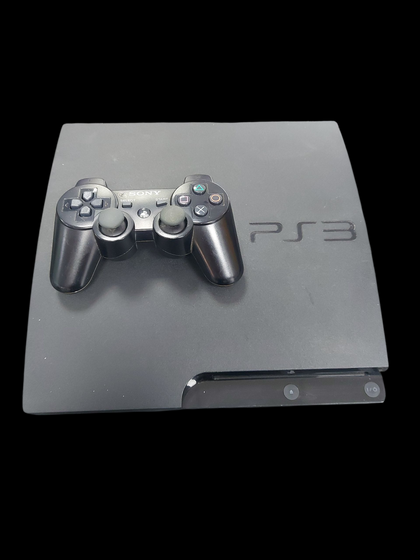 Sony Playstation 3 Ps3 Slim 250gb Video Game Console Black + Controller