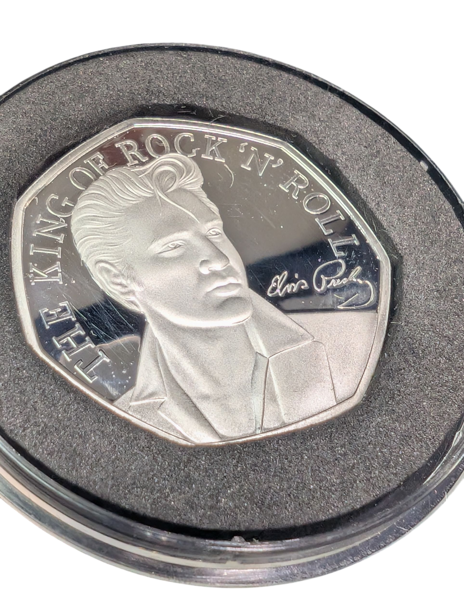 London Mint (King of Rock & Roll) King Charles III Fifty Pence Coin