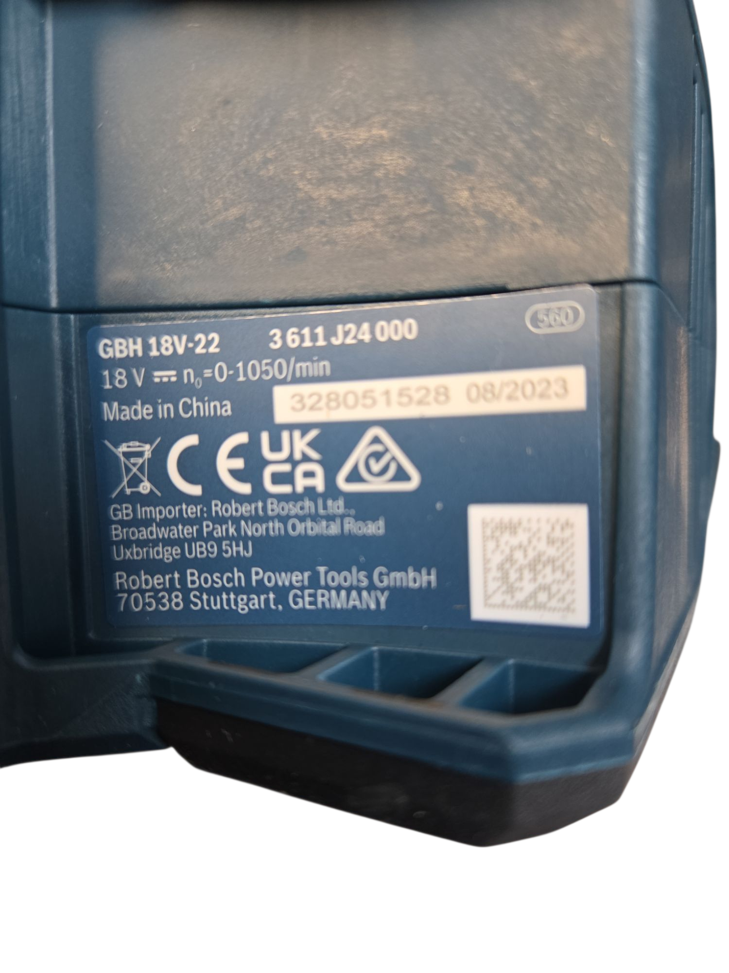 Bosch Cordless Rotary Hammer, GBH 18V-22 & Extra Battery with Charger