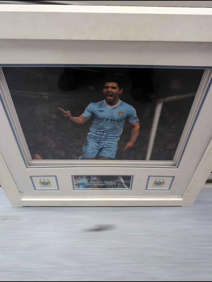 Premier Events Framed Sergio Aguerio Signed Picture With COA