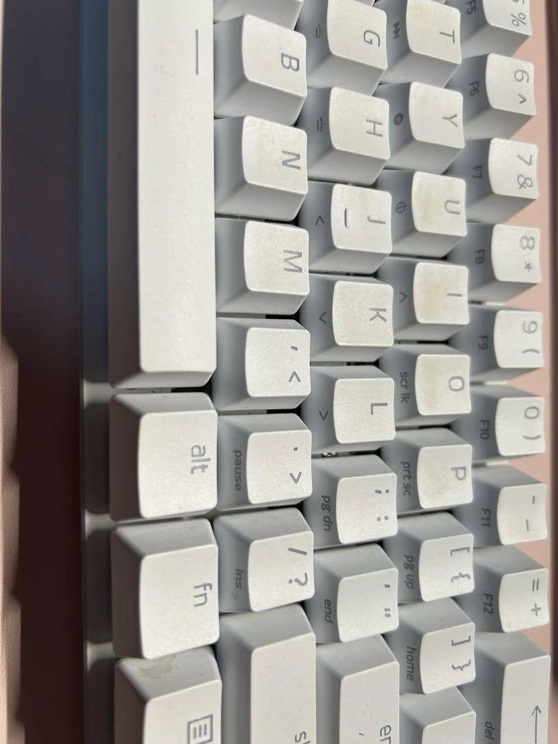 Razer Huntsman Mini White Mechanical Keyboard Used - Cleaned, No Box
