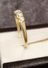 14ct Yellow Gold and CZ ring -Size Y