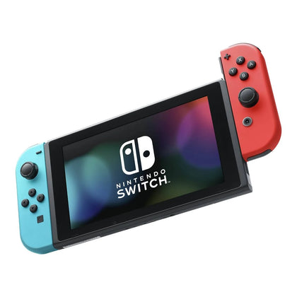 Nintendo Switch Console Neon Red/Blue & 2 Games