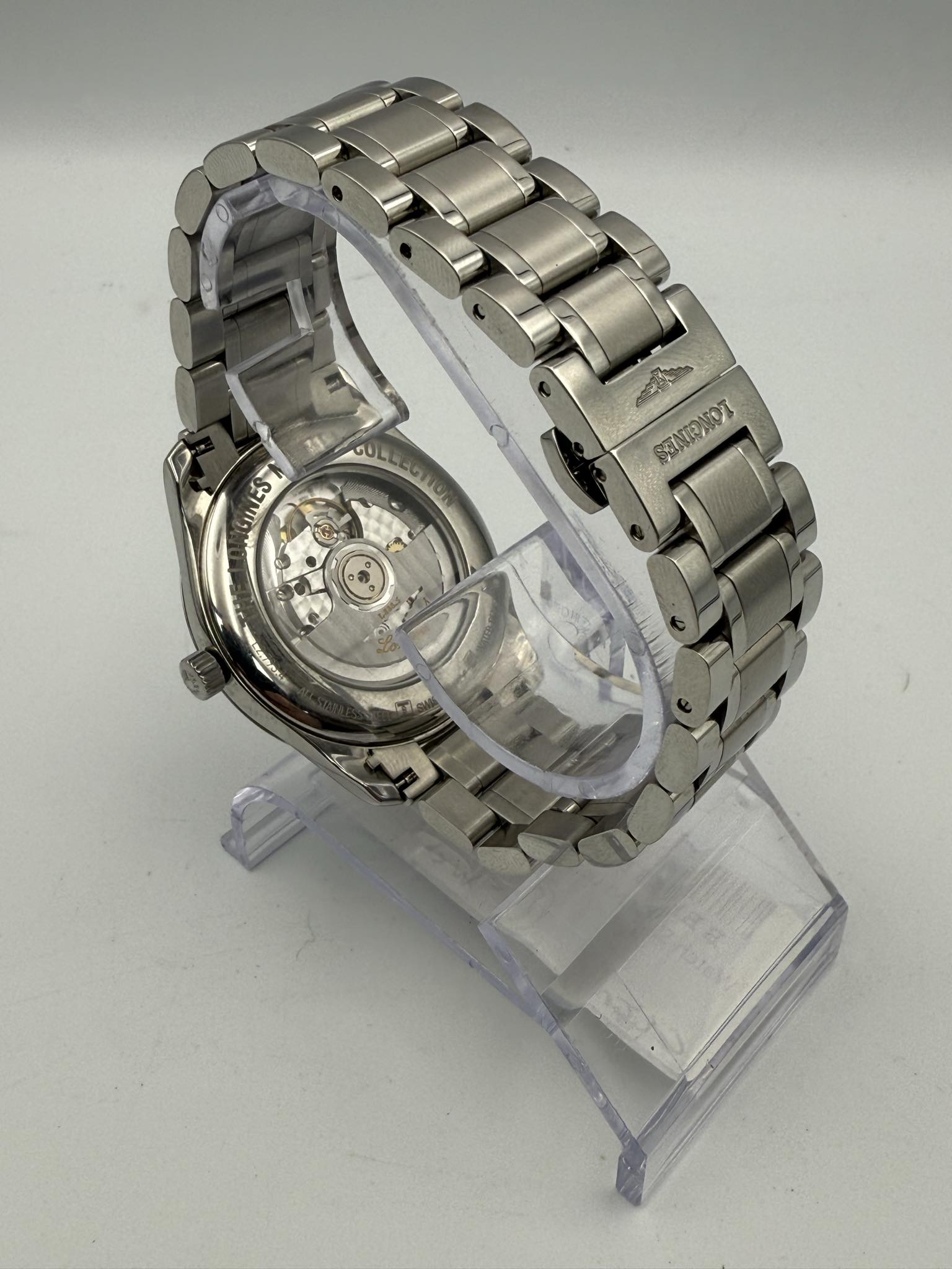 LONGINES MASTER COLLECTION,40MM, AUTOMATIC WATCH (SWEEPING HAND),GREEN DIAL, STAINLESS STEEL BRACELET, IN ORIGINAL BOX