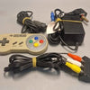Super Nintendo Entertainment System 2 controllers and Leads (Some Case Damage shown in images)