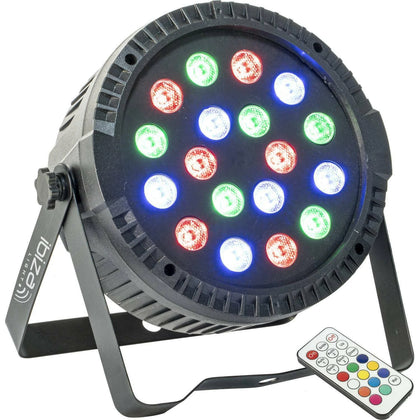 Ibiza ThinPar 18 x 1 RGB Flat LED par Can