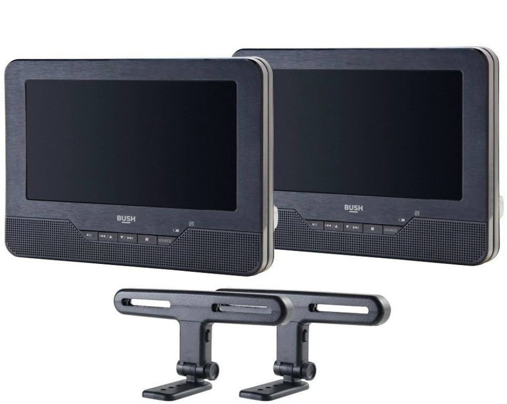 BUSH 7" DUAL IN CAR DVD PLAY BOXED (UNUSED)