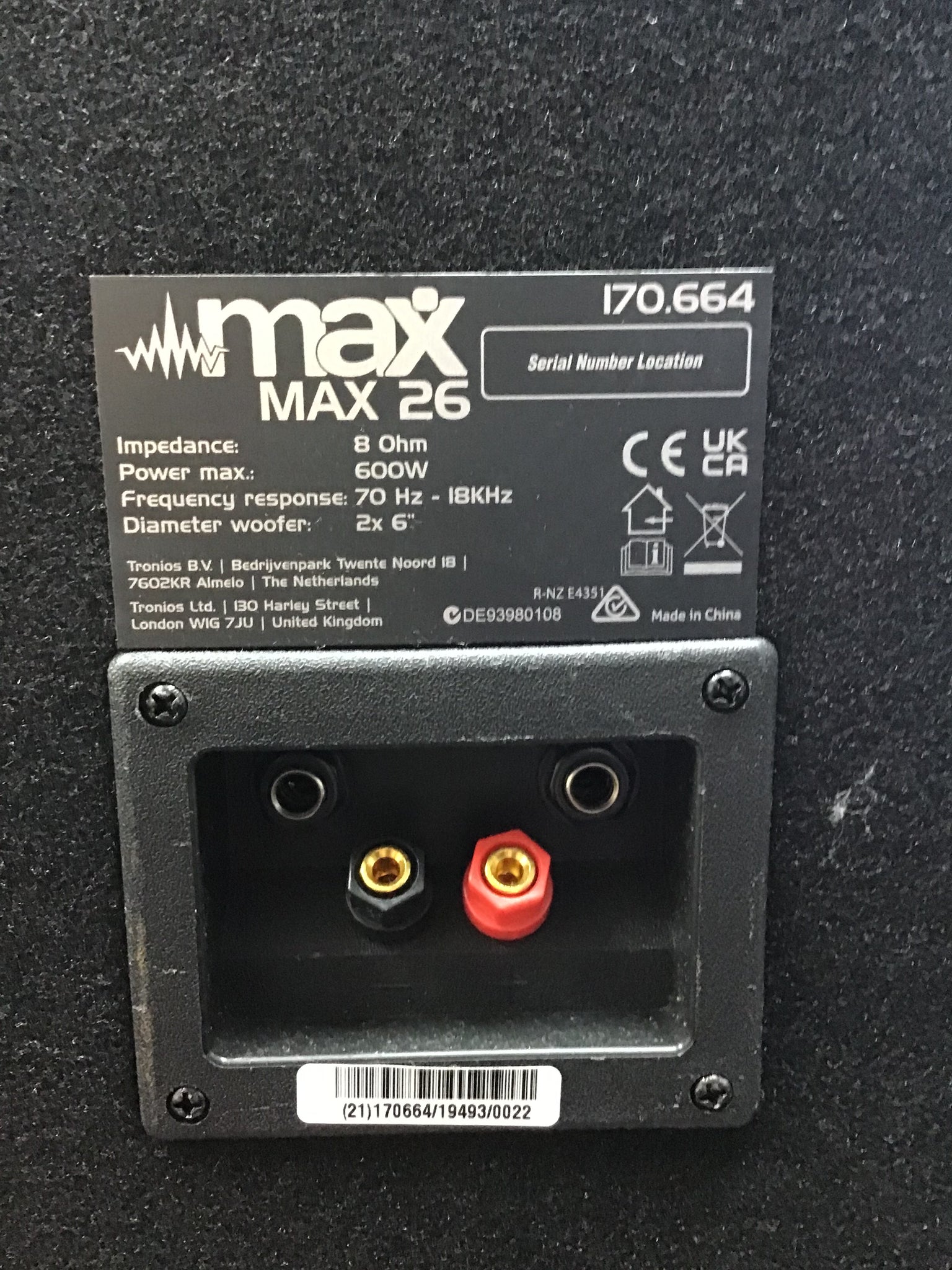 Fenton FPL700 Digital Amplifier witj 2x Max Max26 Speakers