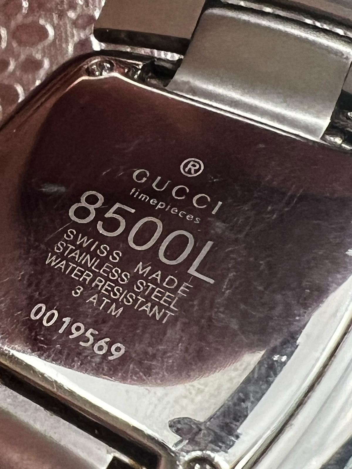 Gucci Stainless Steel Gray Dial Date Display Women's Watch 8500L