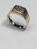 9CT Gold Square Diamond Ring