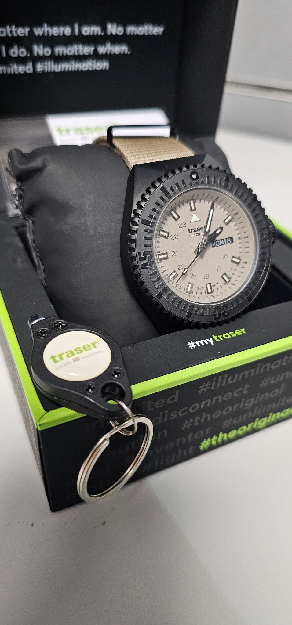 Traser H3 P69 Black Stealth Sand Nato Watch