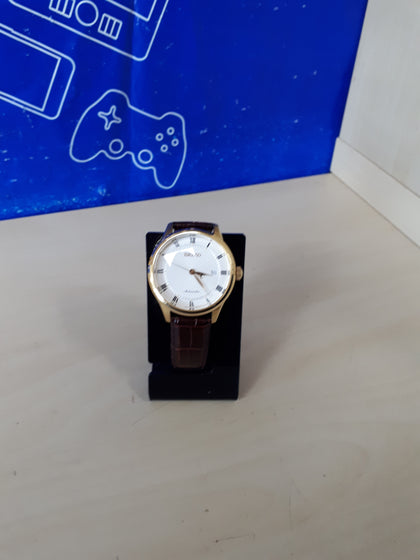 Seiko  Automatic Gents Leather Watch SRP770K1