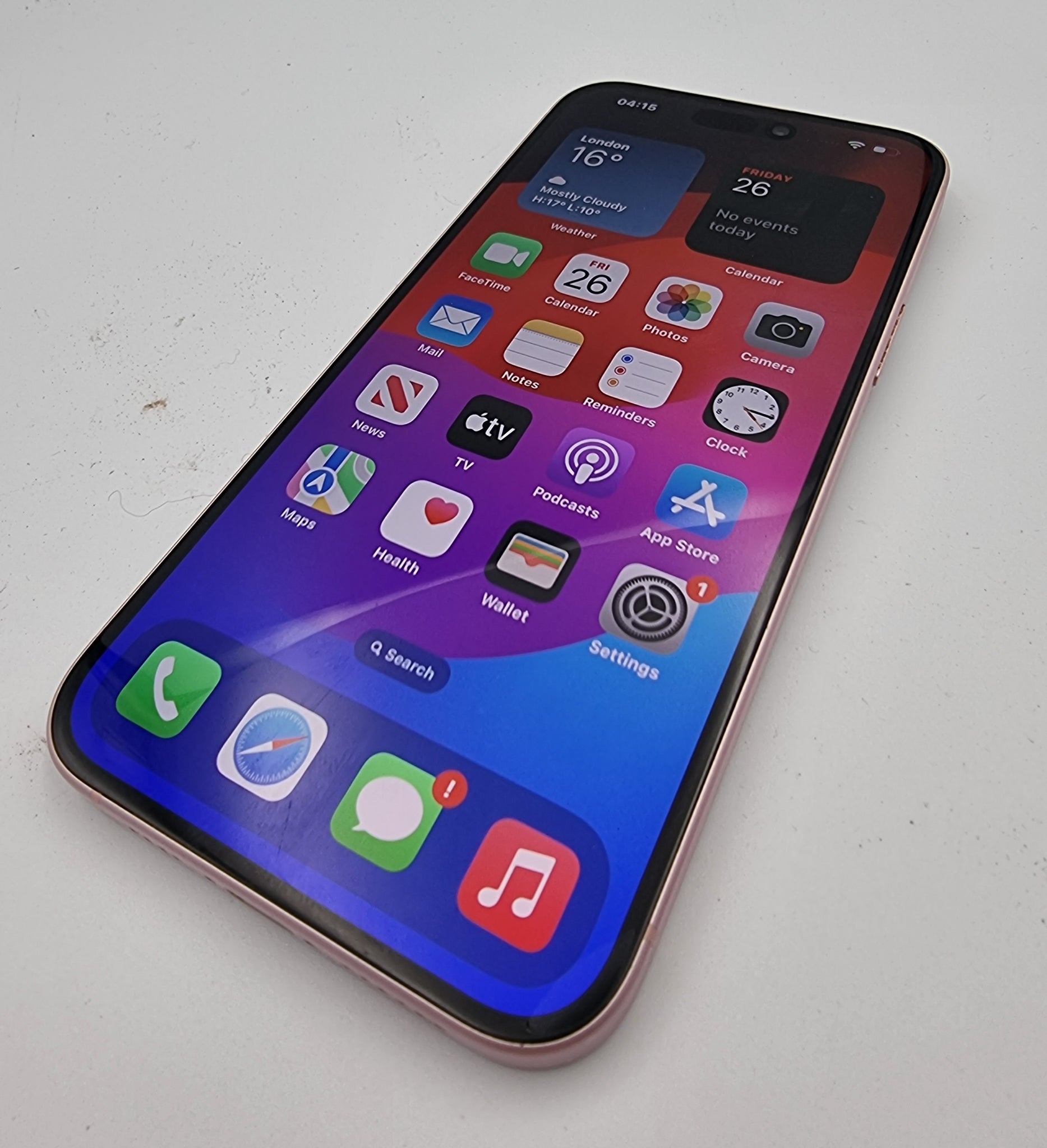 DX Apple iPhone 15 plus 128GB Pink smartphone unlocked unboxed 87% Batt health