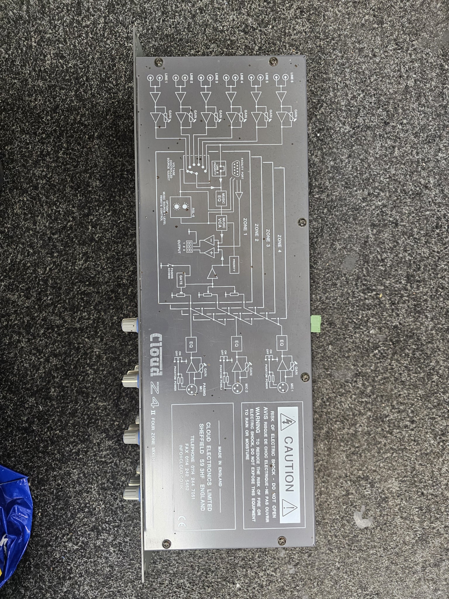 Cloud Z4 MK2 Mixer Four Zone Venue Z4II