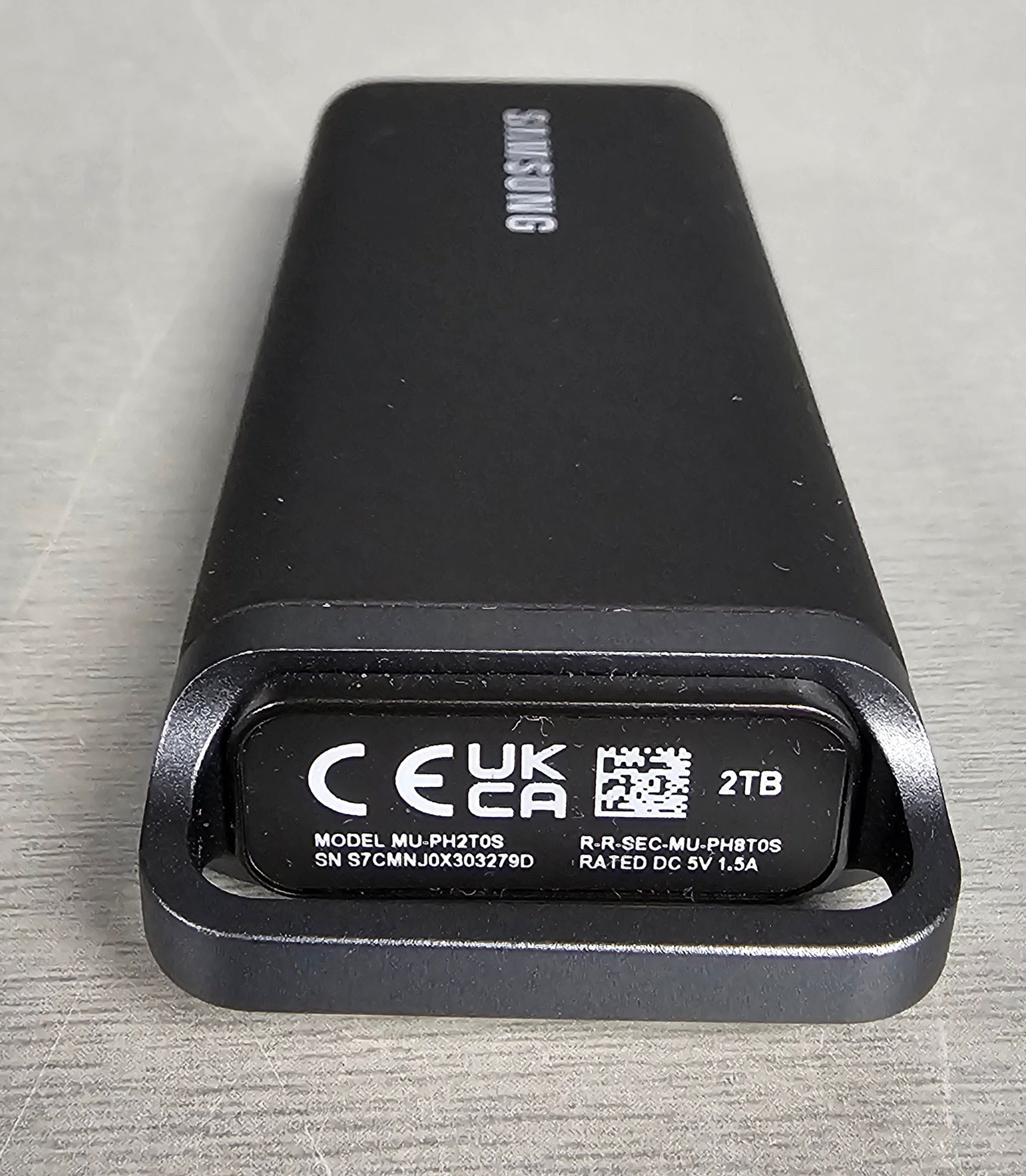 Samsung Portable SSD T5 Evo, 2 TB Black (Model MU-PH2T0S)