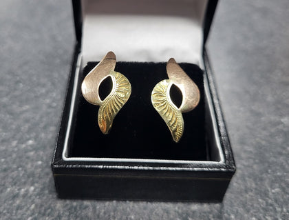 14CT - Yellow/Rose Gold Earrings - 2.18g