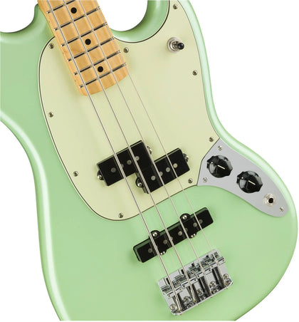 Fender Limited Edition Player Mustang Bass Pj Guitar, Surf Pearl