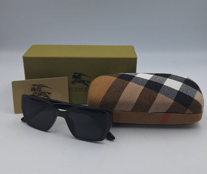 Burberry Check Square unisex Sunglasses with leather carry case and original box and authentication card
