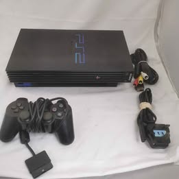 Sony Playstation 2 Console, Black, Unboxed with Controller