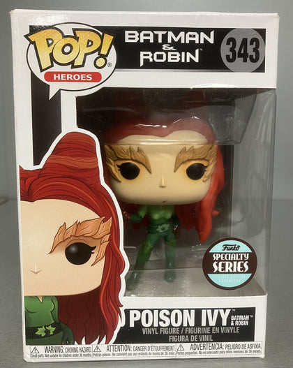** Collection Only ** POP! Heroes Batman & Robin Poison Ivy ( Specialty Series ) #343