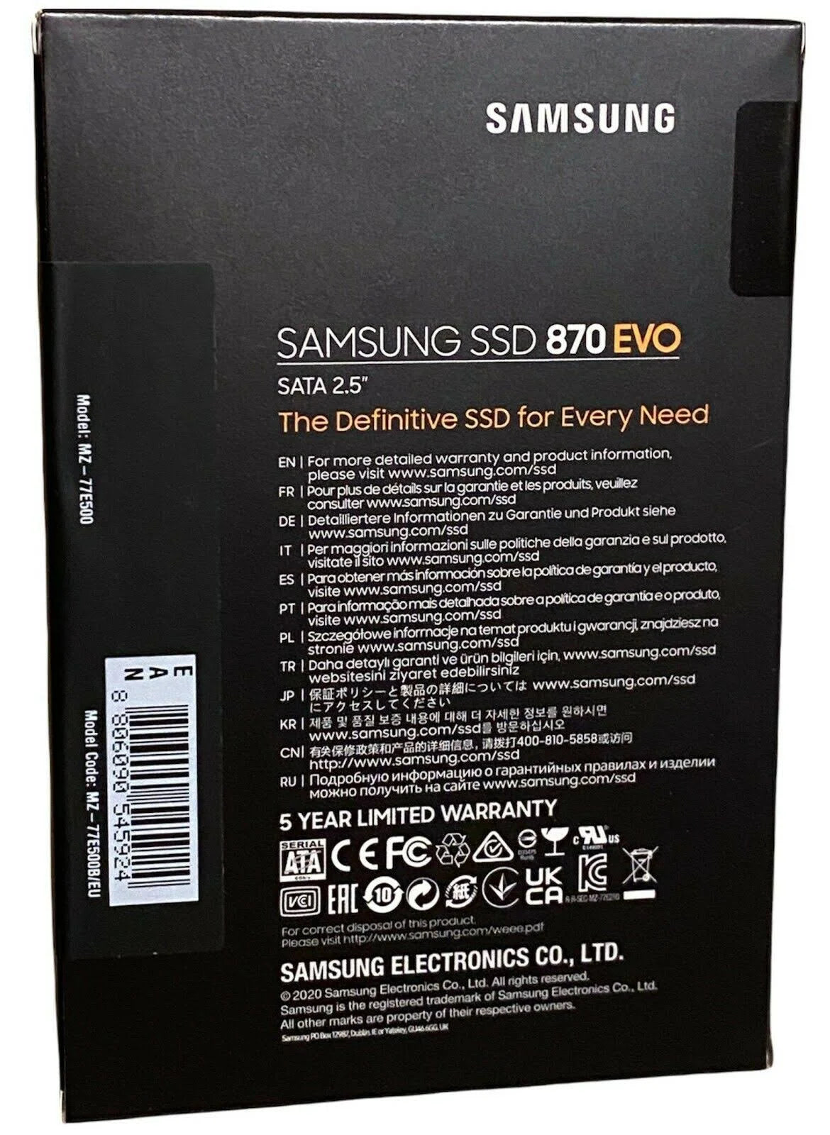 Samsung 870 Evo 500GB SSD