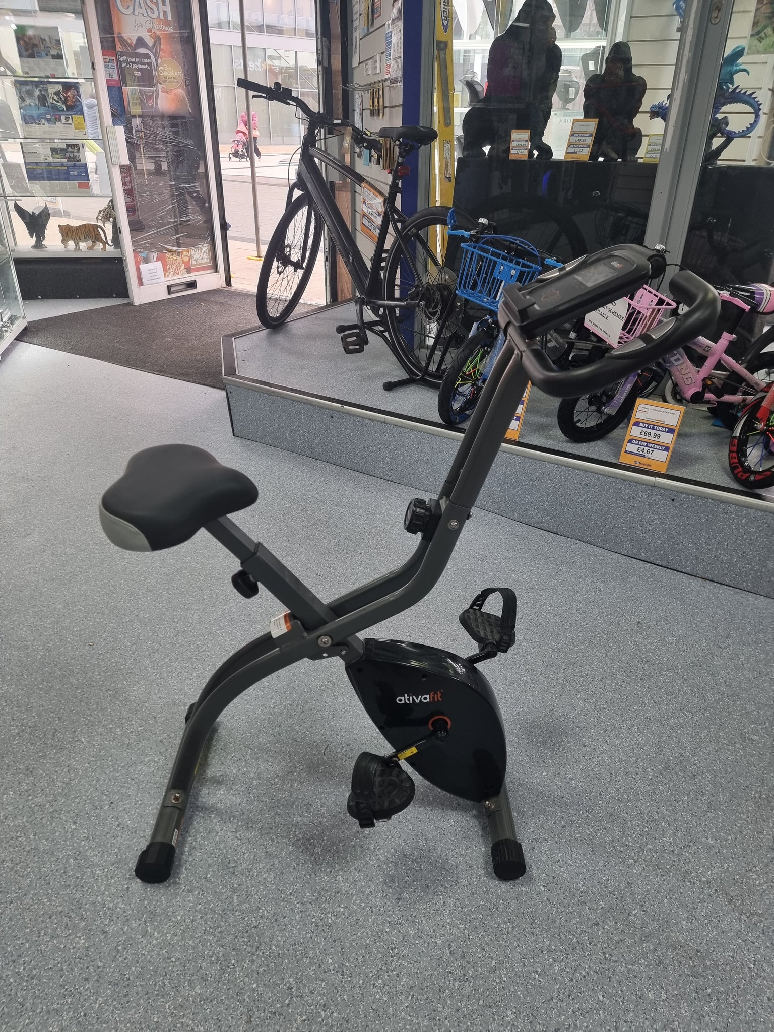 Ativafit excercise bike, Ativafit exercise bikes are typically foldable, have a magnetic resistance system