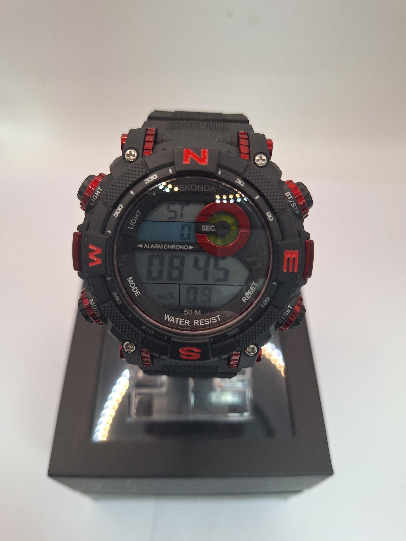 Sekonda Men’s Black and red  Strap Digital Sports Watch in original box