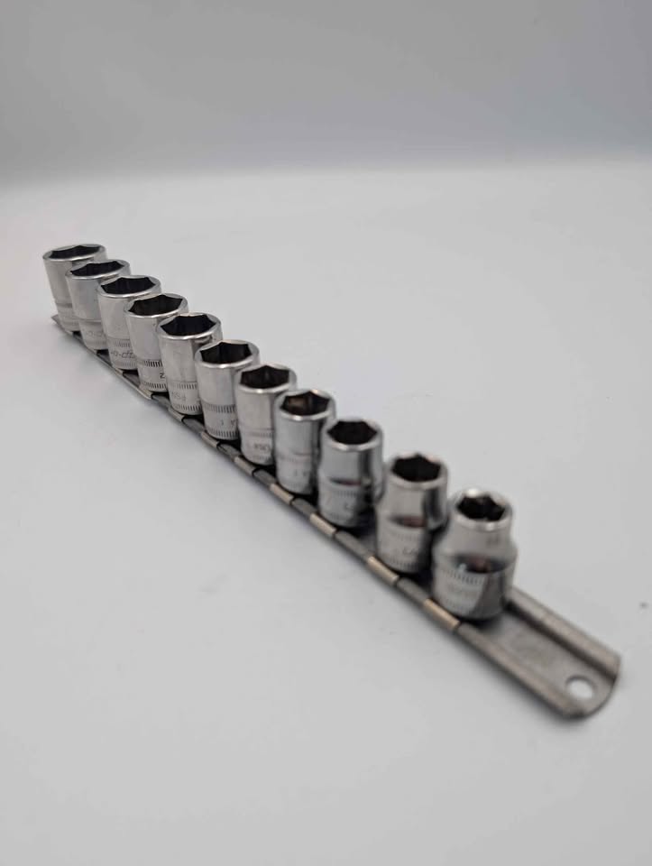 Snap On FSM81-FSM191mm 12 Piece 3/8" Drive 6-Point Metric Chrome Socket Set USA