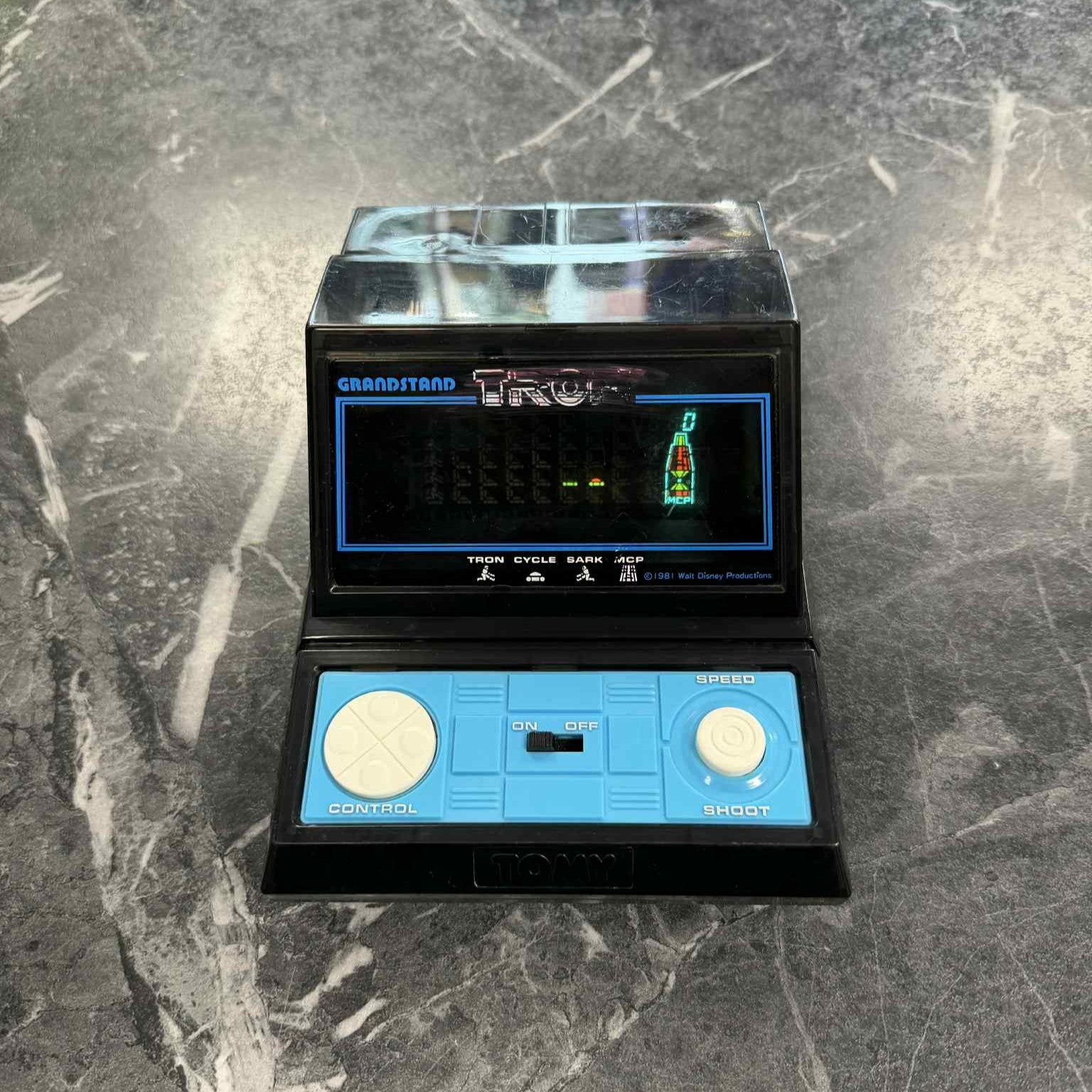 Vintage Retro 1980s Grandstand Tomy Tron Electronic handheld Game LCD toy