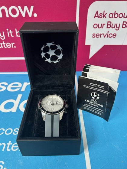 Champions League Watch - Grey Rubber Strap.
