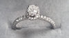 18ct White Gold 0.65ct Diamond Ring Size M