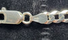 925 - Silver curb chain with cross - 23.84g - 24"