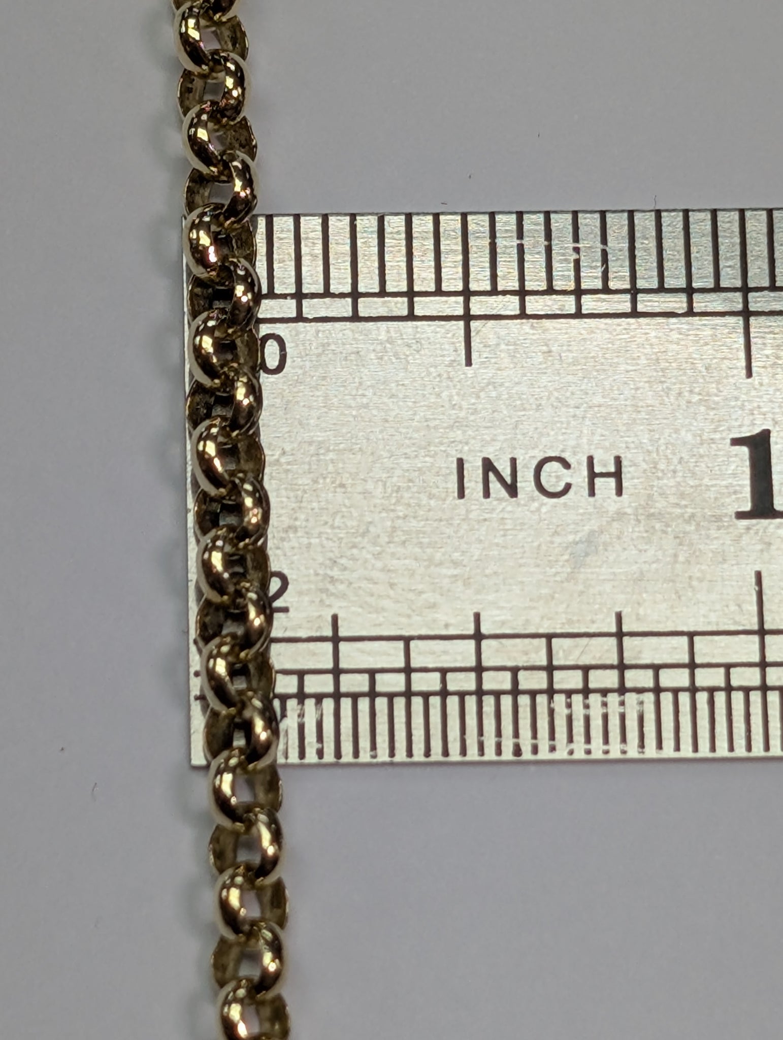 9ct Gold Belcher Chain 17"
