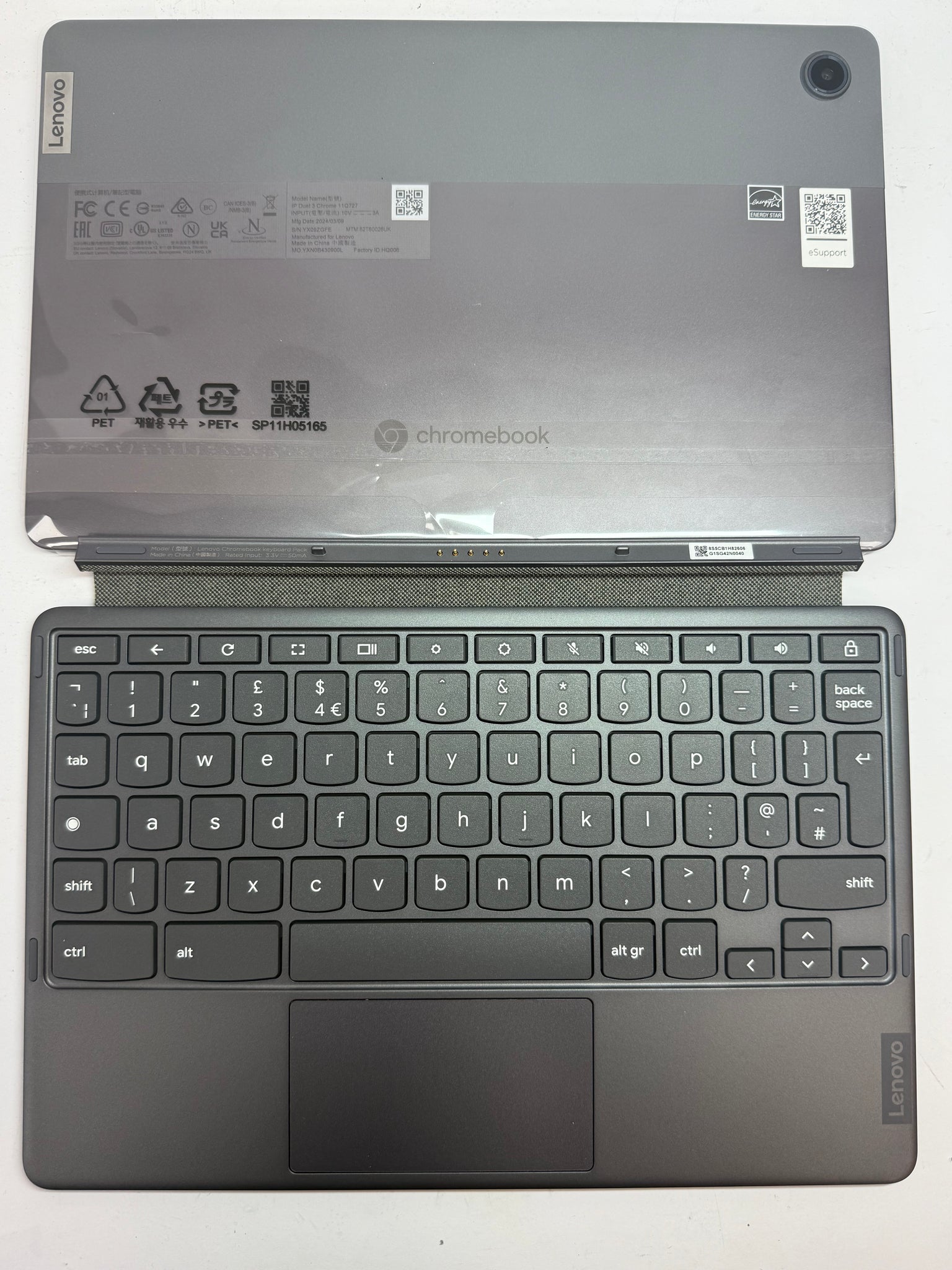 Lenovo IdeaPad Duet 3 11in Snapdragon 8GB 128GB Chromebook