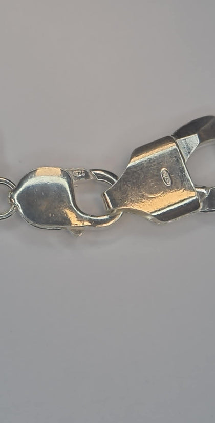 Brand New 925 Silver Heavy Curb Bracelet
