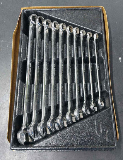 Snap On 10 piece metric flank drive combination wrench set 10-19mm