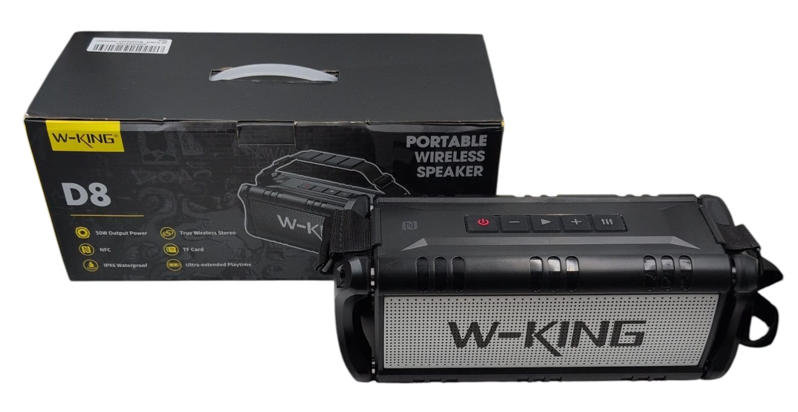 W-King D8 Portable Wireless Bluetooth Speaker Black "Collection Only"