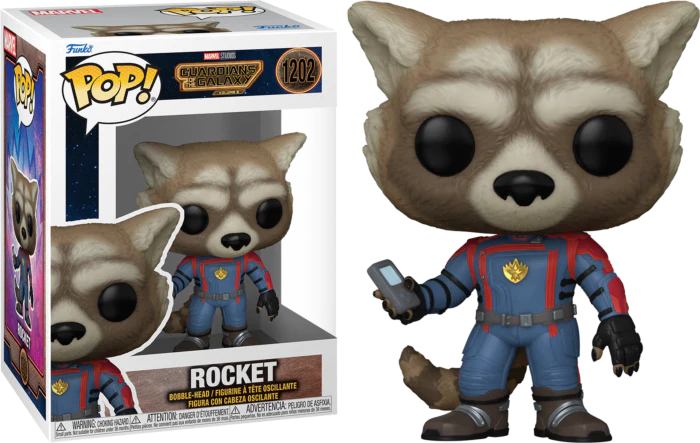 *Collection Only* Funko Pop Guardian Of The Galaxy 2 Pack - Rocket #1202, Cosmo #1207