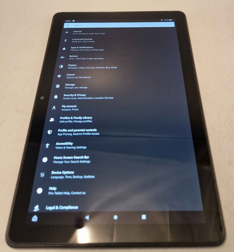 Amazon Fire HD 10 (2021) 10" 32GB Black(with Ads), WiFi